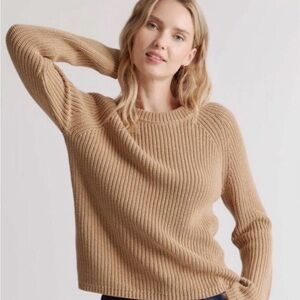 Quince Women's Crew Neck Sweater - Tan
